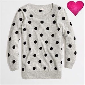 Jcrew factory Merino polka dots sweater size XS
